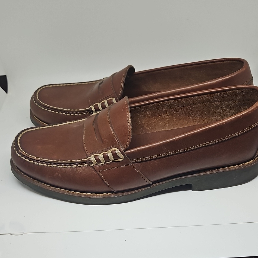 Polo by Ralph Lauren Brown Leather Slip-On Loafers V Good 10D - Picture 4 of 6